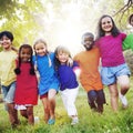 Children Friendship Togetherness Smiling Happiness Royalty Free Stock Photo