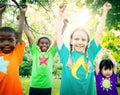 Children Friendship Togetherness Smiling Happiness Concept Royalty Free Stock Photo