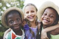 Children Friendship Togetherness Smiling Happiness Concept Royalty Free Stock Photo