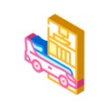 children furniture isometric icon vector illustration