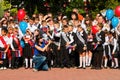 Children go back to school. Royalty Free Stock Photo