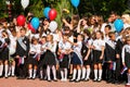 Children go back to school. Royalty Free Stock Photo