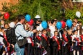 Children go back to school. Royalty Free Stock Photo