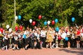 Children go back to school. Royalty Free Stock Photo