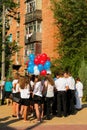 Children go back to school. Royalty Free Stock Photo