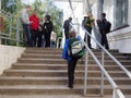 Children go to school on the first of September in Russia