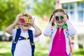 Children going back to school, year start Royalty Free Stock Photo