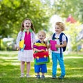 Children going back to school, year start Royalty Free Stock Photo