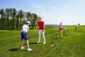 Children golf school Royalty Free Stock Photo