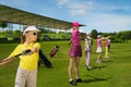 Children golf school Royalty Free Stock Photo