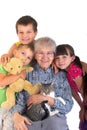 Children with grandma Royalty Free Stock Photo