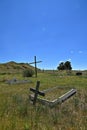 Children gravesite in an old cemetery Royalty Free Stock Photo