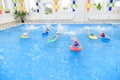 Children Group At Swimming Pool Royalty Free Stock Photo