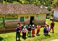 Children of the Guambiano Indians, Colombia