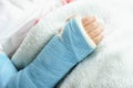 Children hand bone broken Royalty Free Stock Photo