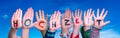 Children Hands Building Word Hochzeit Means Wedding, Blue Sky Royalty Free Stock Photo