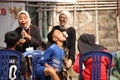 children with happy faces take part in a traditional competition to commemorate Indonesia's independence day