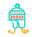 children hat color icon vector illustration Royalty Free Stock Photo