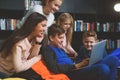 Children having fun after learning