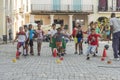Children having sports lesson Havana