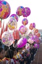 the children holding balloons