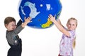 Children Holding The Earth