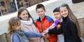 Children holding hands and giving friendship vow Royalty Free Stock Photo