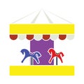Children Horse Carousel Icon