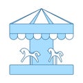 Children Horse Carousel Icon