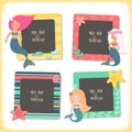 Children illustration photo frames. Royalty Free Stock Photo