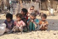 Children in Indian Village in the desert