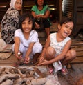 Young children in Padang, West Sumatra, Indonesia. Royalty Free Stock Photo