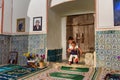 Children inside of Mausoleum of Harun Vilayat, Imamzadeh Haroun-e-Velayat in Imam Ali Square in Isfahan. Iran