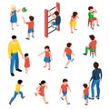 Children Isometric Set