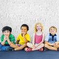 Children Kids Happiness Multiethnic Group Cheerful Concept Royalty Free Stock Photo