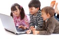 Children with laptop