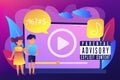 Parental advisory music concept vector illustration. Royalty Free Stock Photo