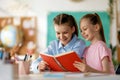 Children are learning in the class Royalty Free Stock Photo