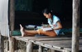 Children learning on floor