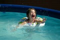 Children-Little Girl Splashing Royalty Free Stock Photo