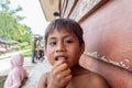 Children living in small village Napo