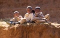 The children in the local village. Many stay without education because of lack of money.
