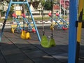 Children lost the concept. lost child in playground.