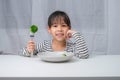 Children love to eat vegetables. Royalty Free Stock Photo