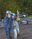 Children love to race with a quad Royalty Free Stock Photo