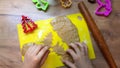 Children make cookies