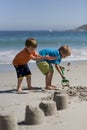 Children making sand castles