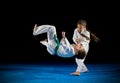 Children martial arts fighters