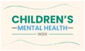 Children mental health week, mental awareness week. mental mental health