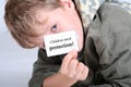 Children need protection Royalty Free Stock Photo